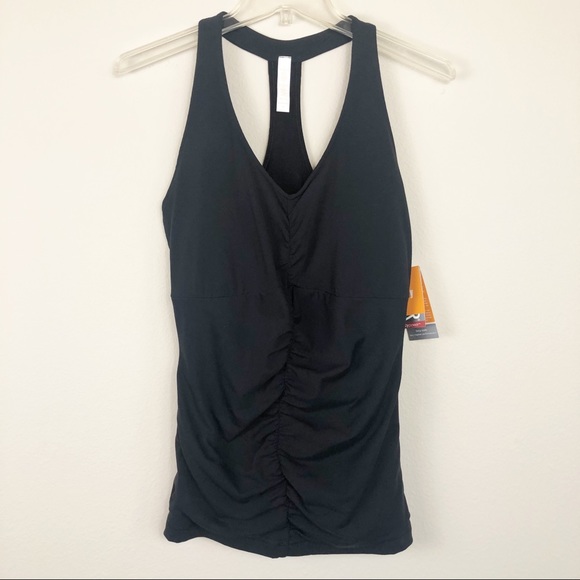 New Lucy Perfect Core Black Halter Tank Top, L - Picture 2 of 15